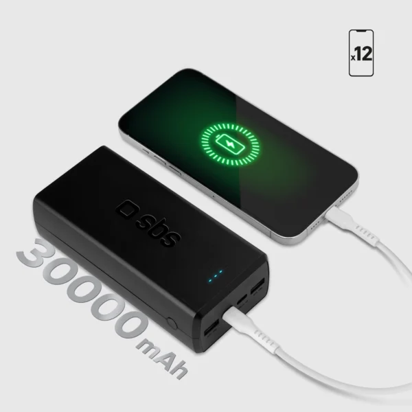 Powerbank SBS TTBB30000PD20K 30000 mAh 2 x USB-C 2 x USB-A - blackeng