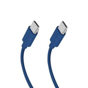 SBS TECABLETISSUETCCB USB-C - USB-C 1.5m 60W braided cable - blueeng