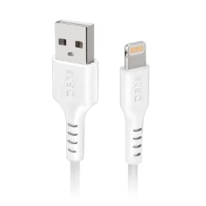 SBS TECABLEUSBIP589W USB-A - Lightning Cable - Whiteeng