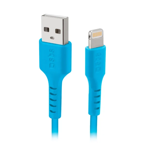 SBS TECABLEUSBIP589A USB-A - Lightning Cable - Blueeng
