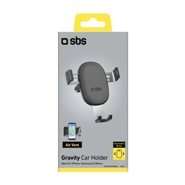 SBS TESUPPCLIPGRAVK smartphone holder for air vent, gravity - blackeng