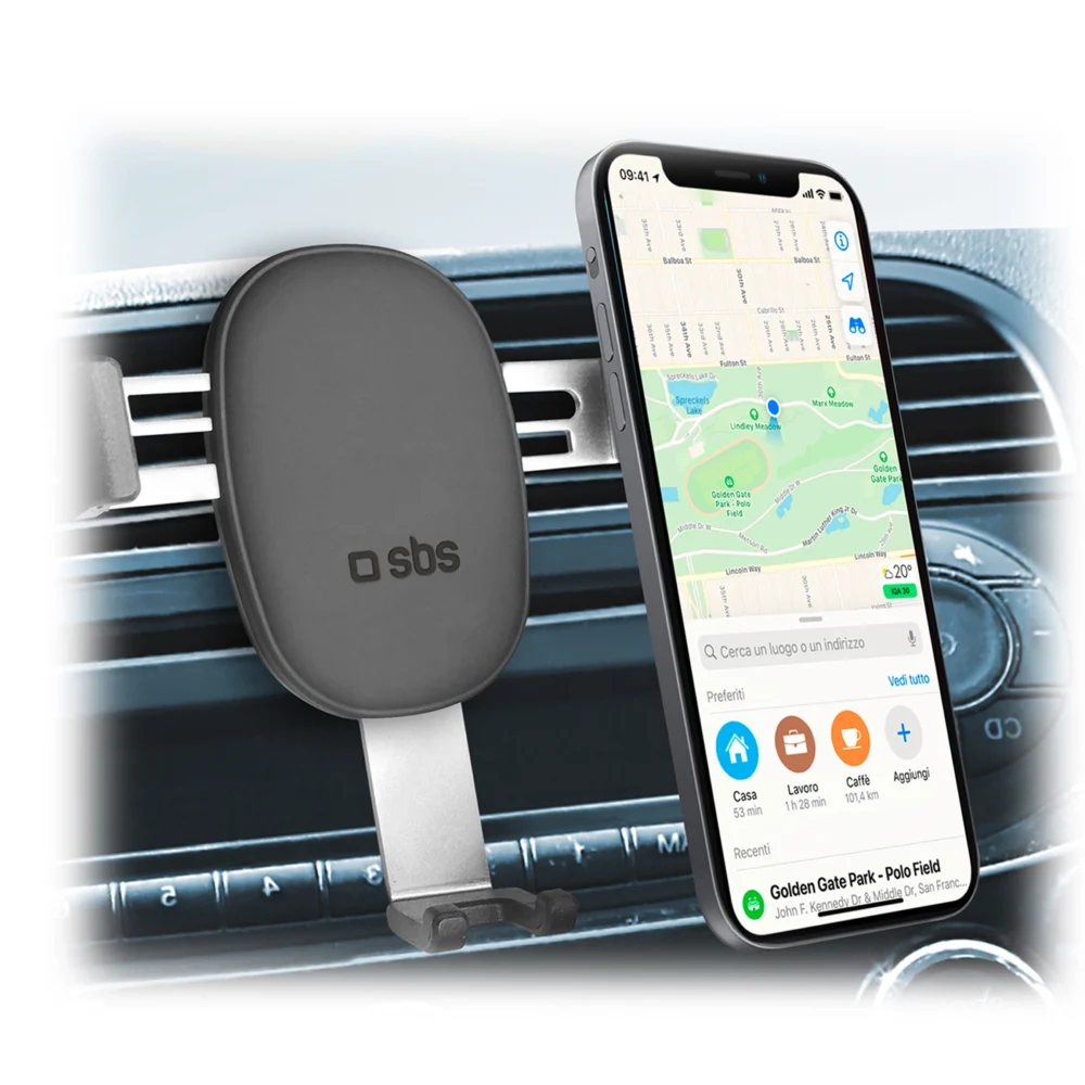 SBS TESUPPCLIPGRAVK smartphone holder for air vent, gravity - blackeng