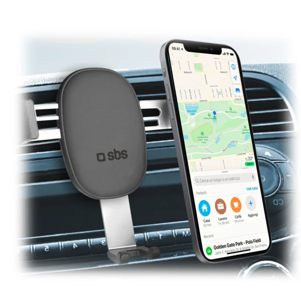 SBS TESUPPCLIPGRAVK smartphone holder for air vent, gravity - blackeng