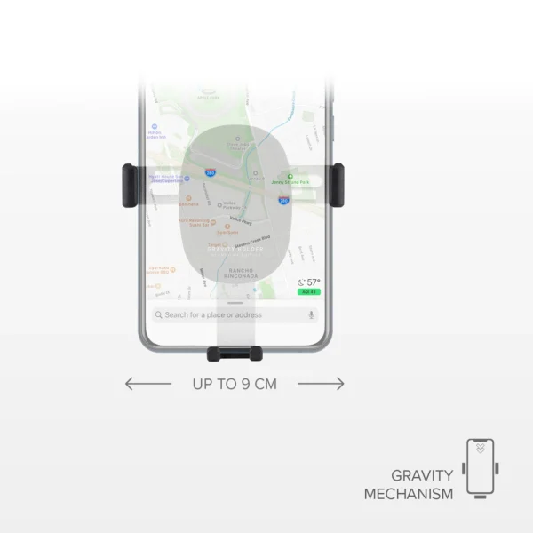 SBS TESUPPCLIPGRAVK smartphone holder for air vent, gravity - blackeng