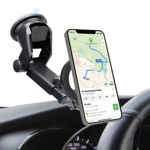 SBS TESUPMAGRINGEXT Smartphone Holder for Dashboard and Windshield, MagSafe Compatible - Blackeng