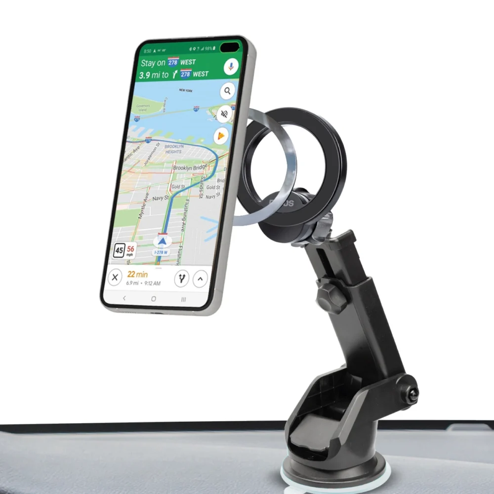 SBS TESUPMAGRINGEXT Smartphone Holder for Dashboard and Windshield, MagSafe Compatible - Blackeng