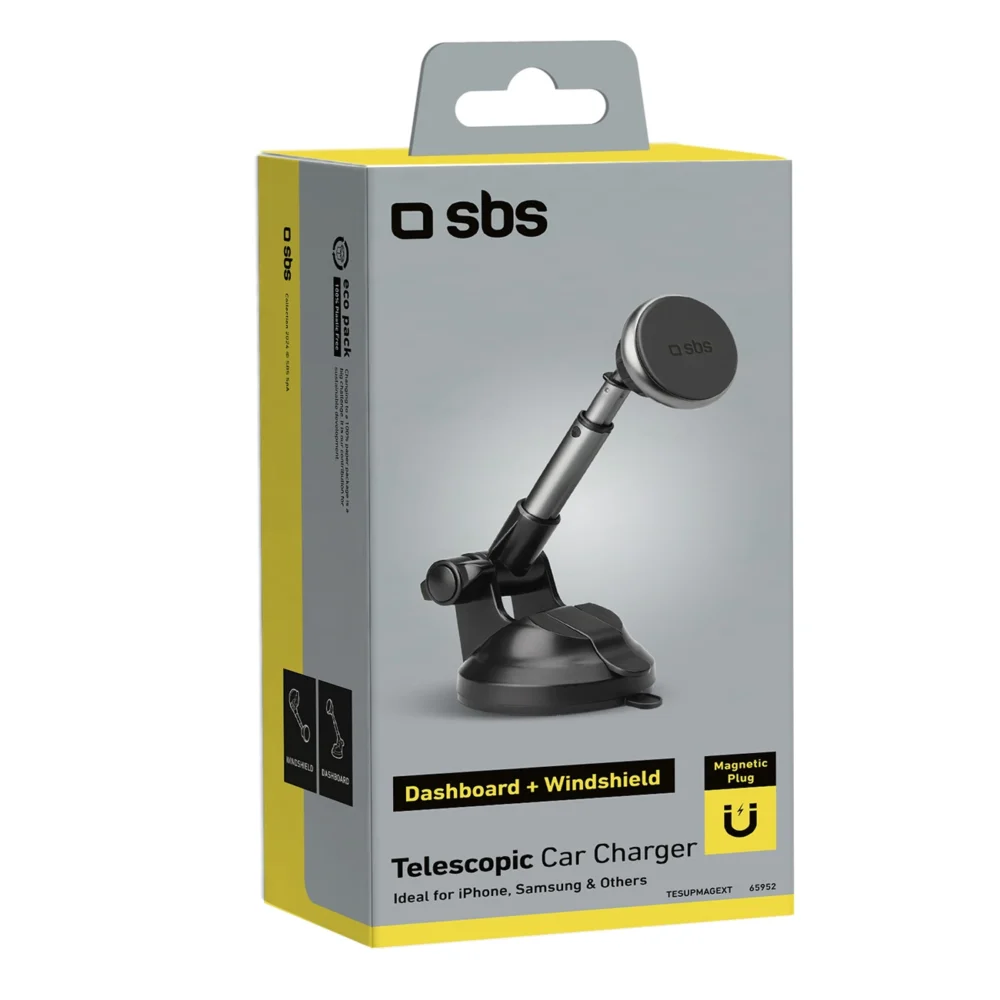 SBS TESUPMAGEXT Telescopic Smartphone Holder Compatible with MagSafe - Blackeng