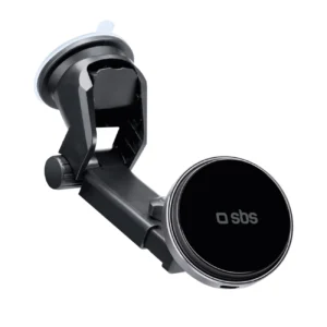 SBS TESUPMAGEXTWIR15W Telescopic Smartphone Holder with Wireless Charger, MagSafe Compatible, for Windshield and Dashboard - Blackeng