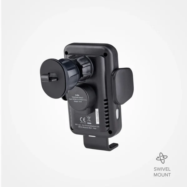 SBS TESUPWIR15WAUT smartphone holder with wireless charger for air vent - blackeng
