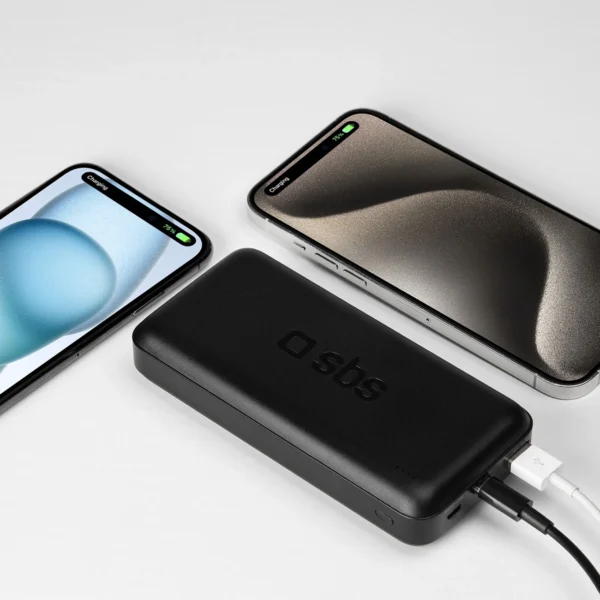Powerbank SBS TTBB20000PD20K 20000 mAh 20W PD USB-C, USB-A, Micro-USB - blackeng