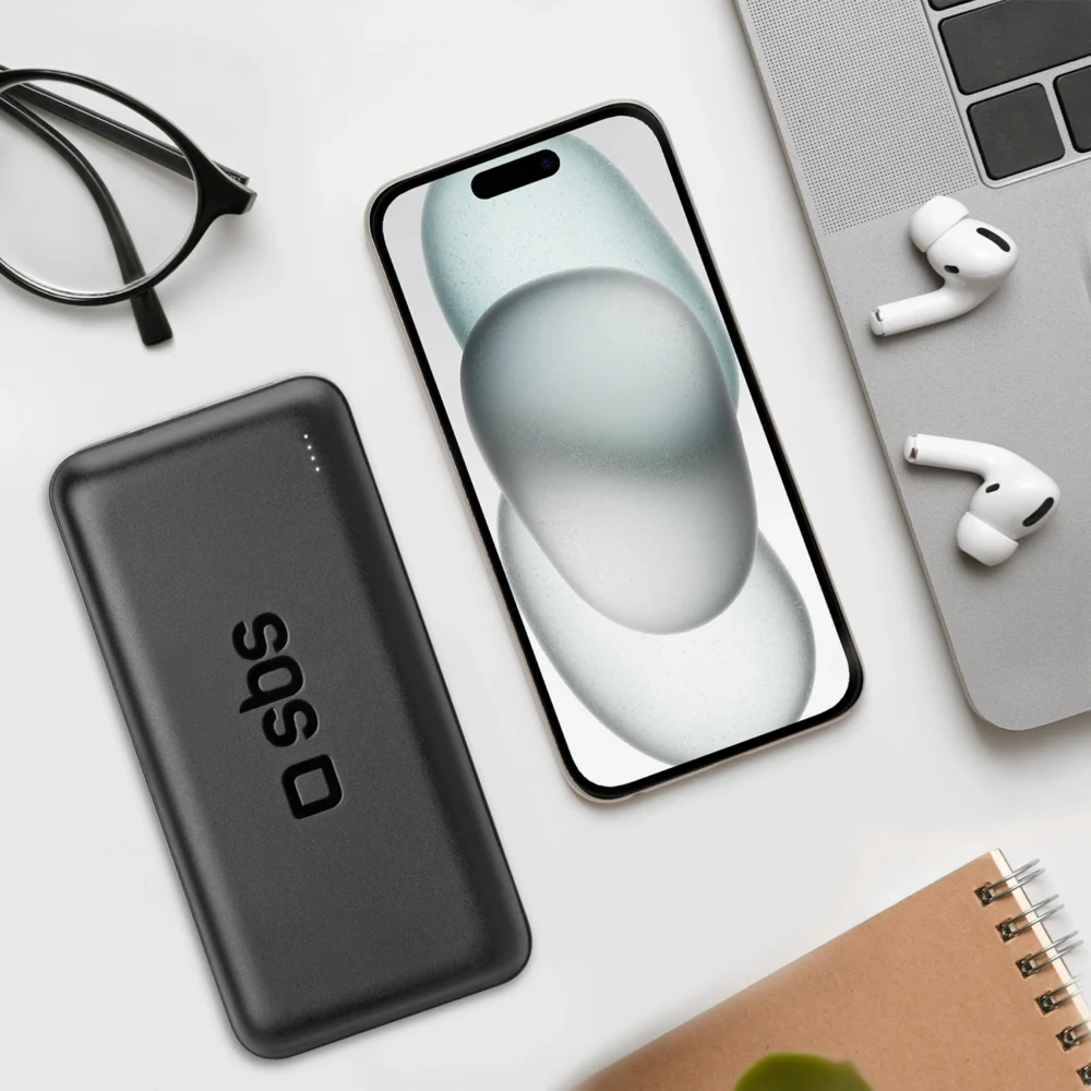 Powerbank SBS TTBB20000PD20K 20000 mAh 20W PD USB-C, USB-A, Micro-USB - blackeng