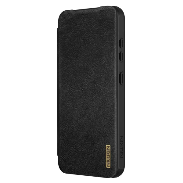 Nillkin Qin Pro Case for Samsung Galaxy S25 with Flip and Camera Cover - Blackeng