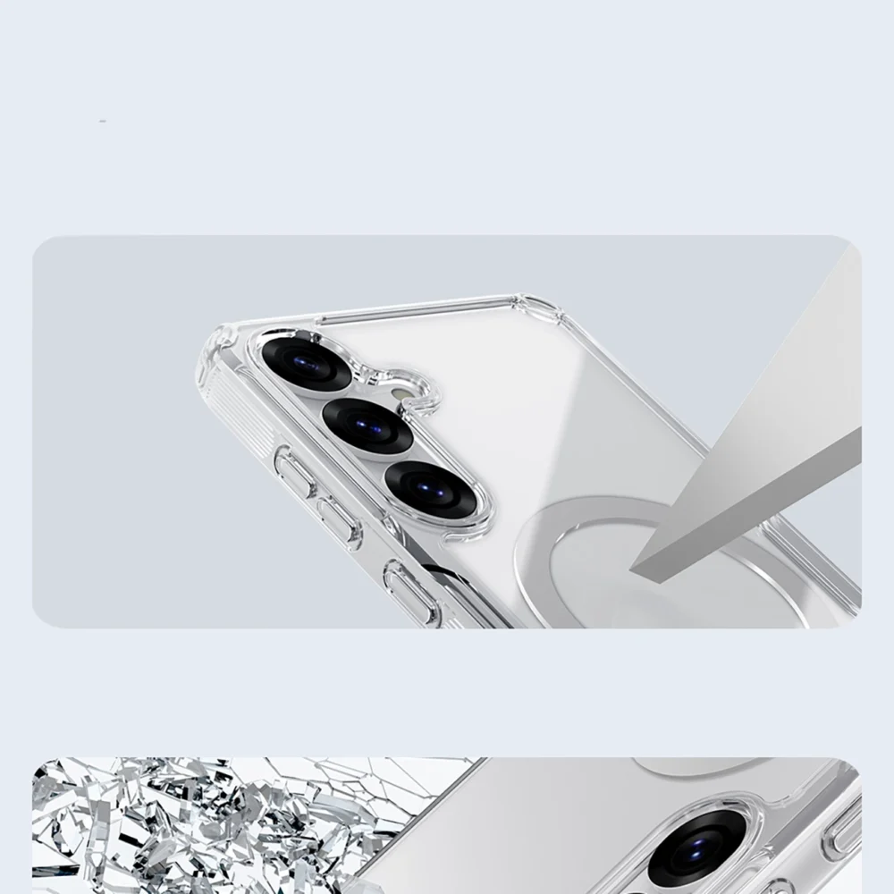 Nillkin Nature TPU Pro Magnetic Case with MagSafe for Samsung S25 - Whiteeng