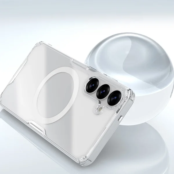 Nillkin Nature TPU Pro Magnetic Case with MagSafe for Samsung S25+ - Whiteeng