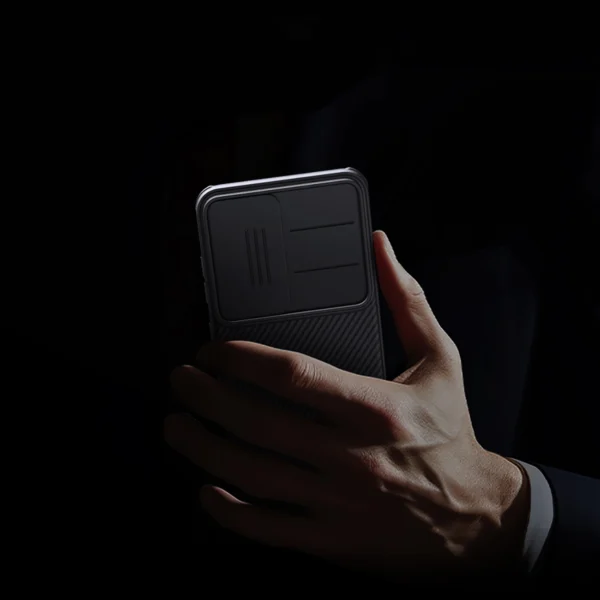 Nillkin CamShield Pro Case for Samsung Galaxy S25 with Camera Cover - Blackeng