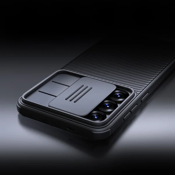 Nillkin CamShield Pro Case for Samsung Galaxy S25 with Camera Cover - Blackeng