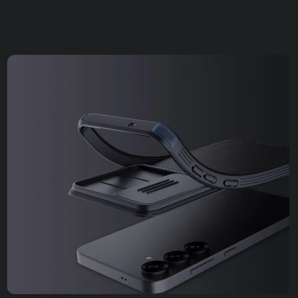 Nillkin CamShield Pro Case for Samsung Galaxy S25 with Camera Cover - Blackeng