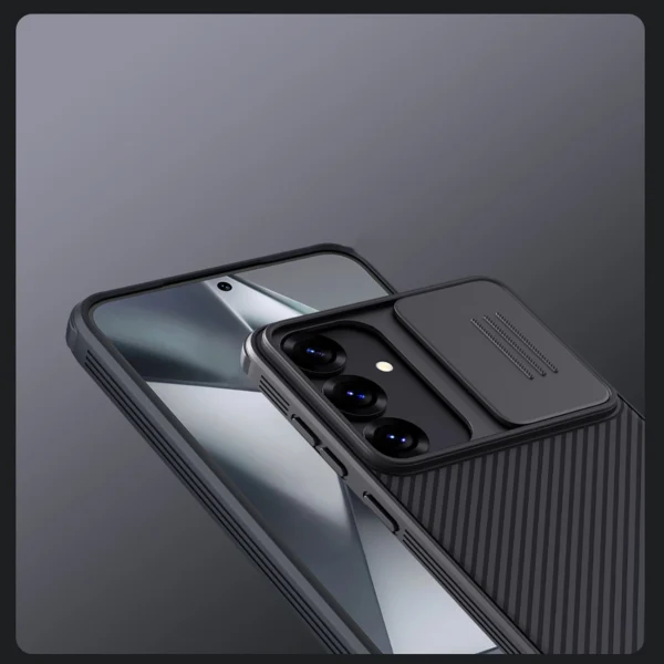 Nillkin CamShield Pro Case for Samsung Galaxy S25 with Camera Cover - Blackeng