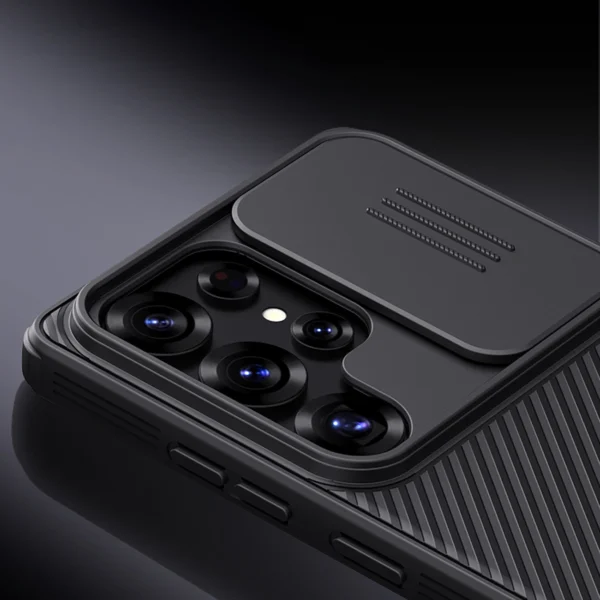 Nillkin CamShield Pro Case for Samsung S25 Ultra with Camera Cover - Blackeng