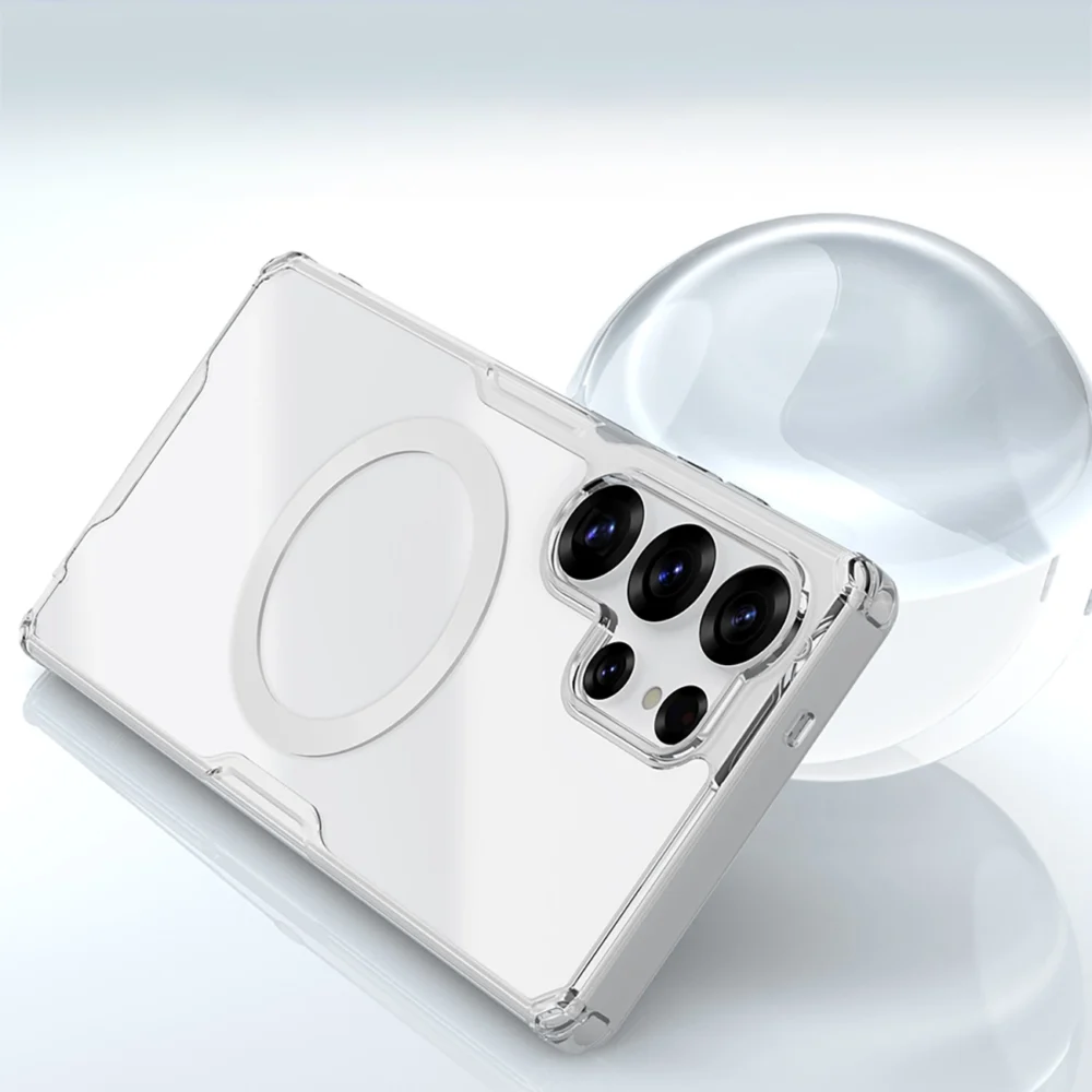 Nillkin Nature TPU Pro Magnetic Case with MagSafe for Samsung Galaxy S25 Ultra - Whiteeng