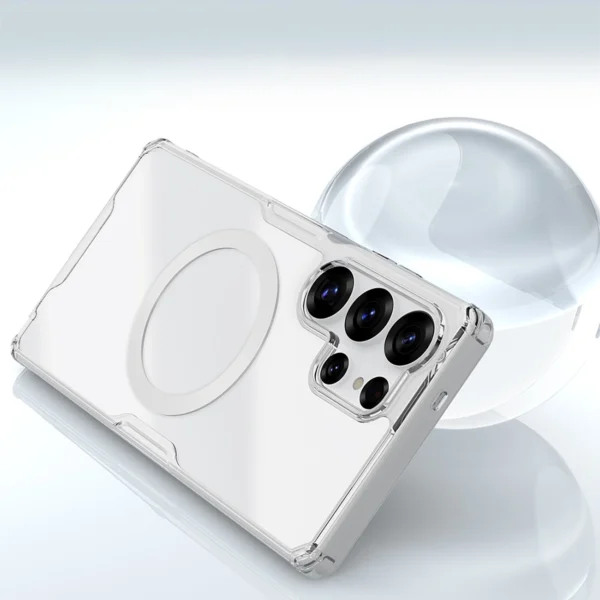 Nillkin Nature TPU Pro Magnetic Case with MagSafe for Samsung Galaxy S25 Ultra - Whiteeng