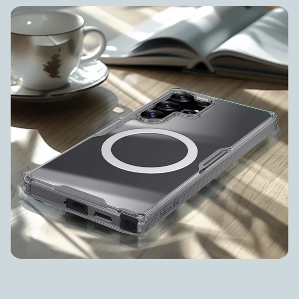 Nillkin Nature TPU Pro Magnetic Case with MagSafe for Samsung Galaxy S25 Ultra - Whiteeng
