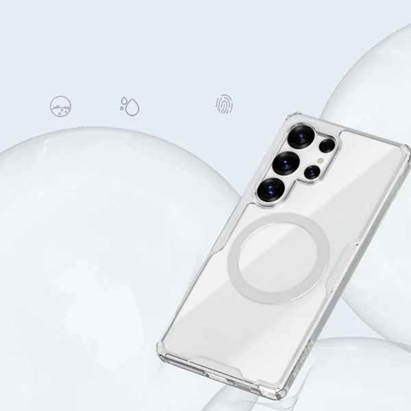 Nillkin Nature TPU Pro Magnetic Case with MagSafe for Samsung Galaxy S25 Ultra - Whiteeng