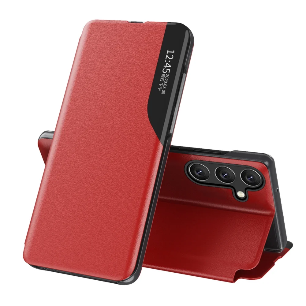 Eco Leather View Case elegant case with flap and stand function for Samsung Galaxy A36 - redeng