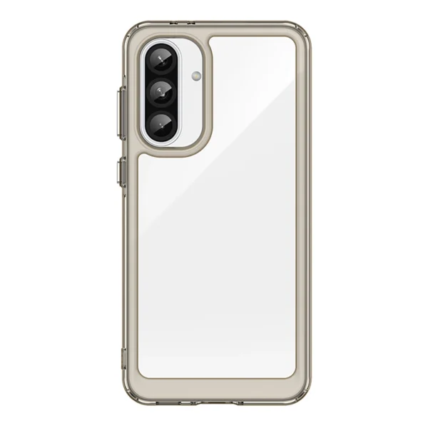 Outer Space Case for Samsung Galaxy A36 Cover with Flexible Frame - Semi-Transparent, Blackeng