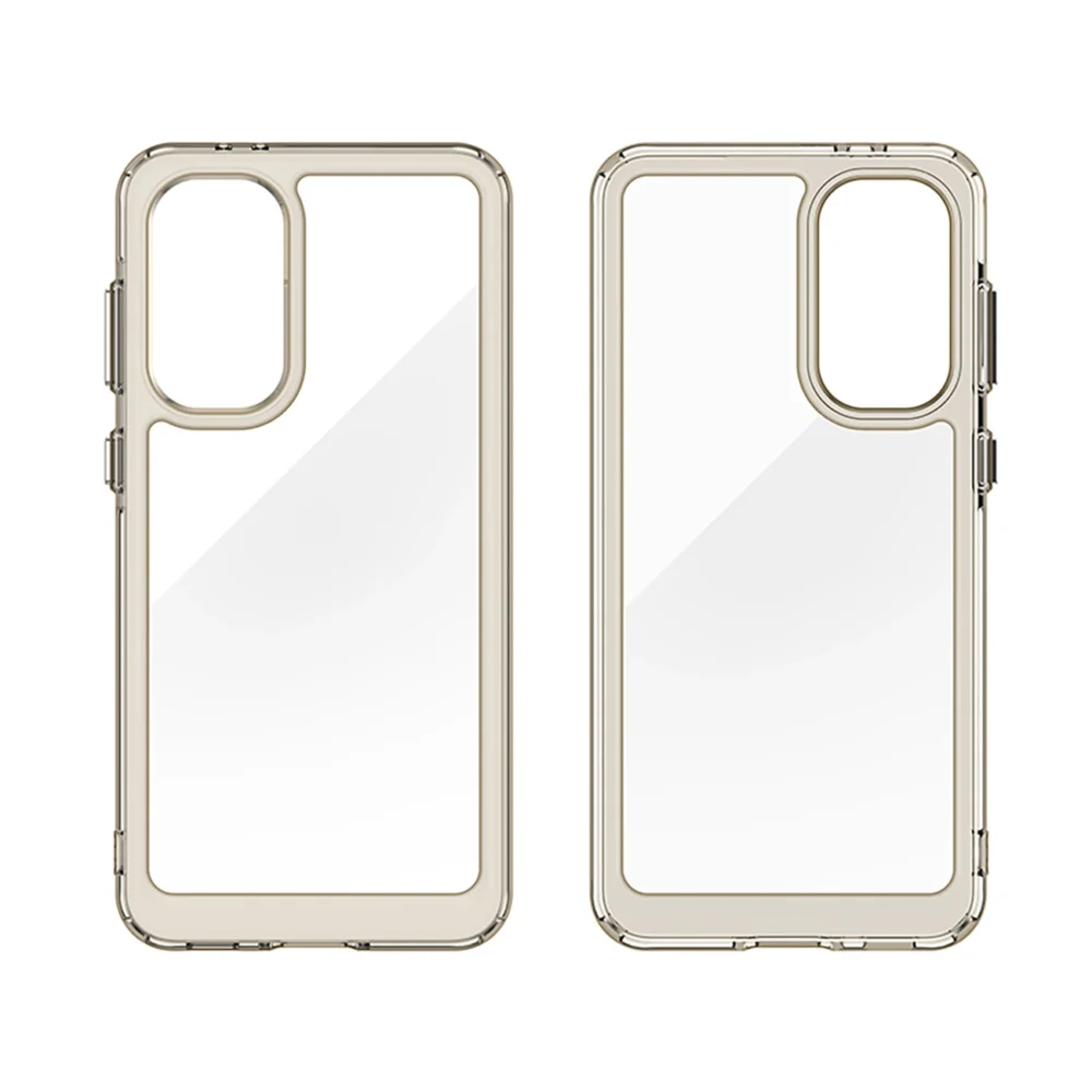 Outer Space Case for Samsung Galaxy A36 Cover with Flexible Frame - Semi-Transparent, Blackeng