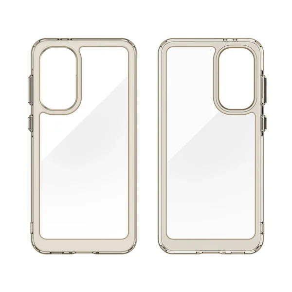 Outer Space Case for Samsung Galaxy A36 Cover with Flexible Frame - Semi-Transparent, Blackeng