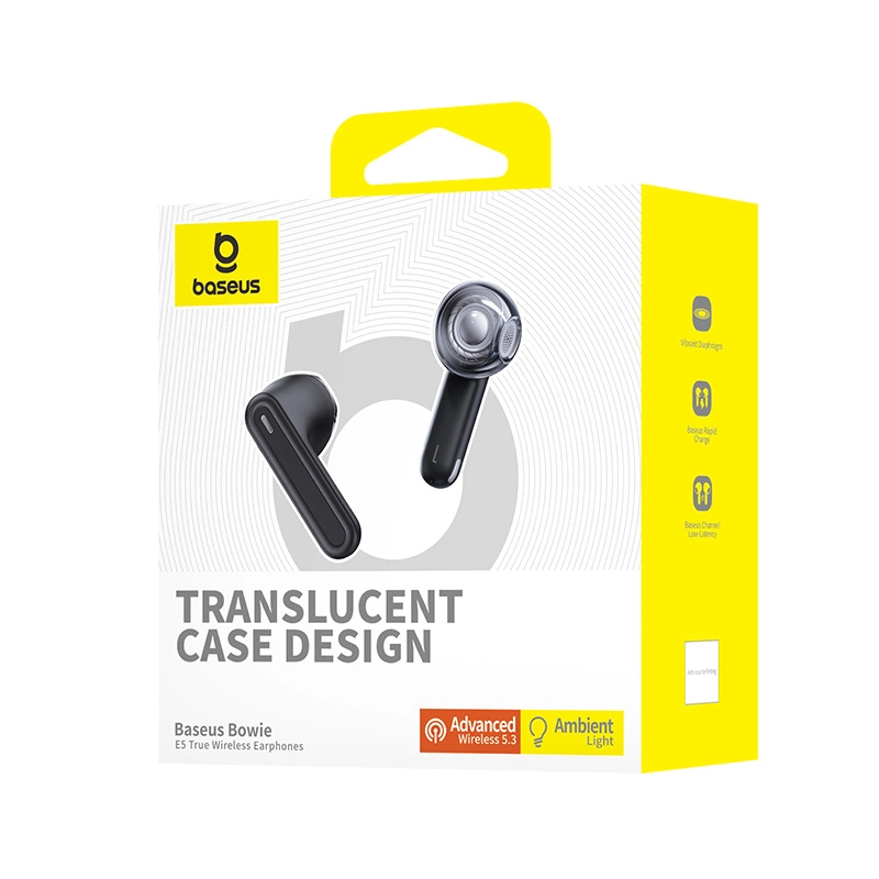 Baseus Bowie E5 TWS Wireless Headphones - Blackeng