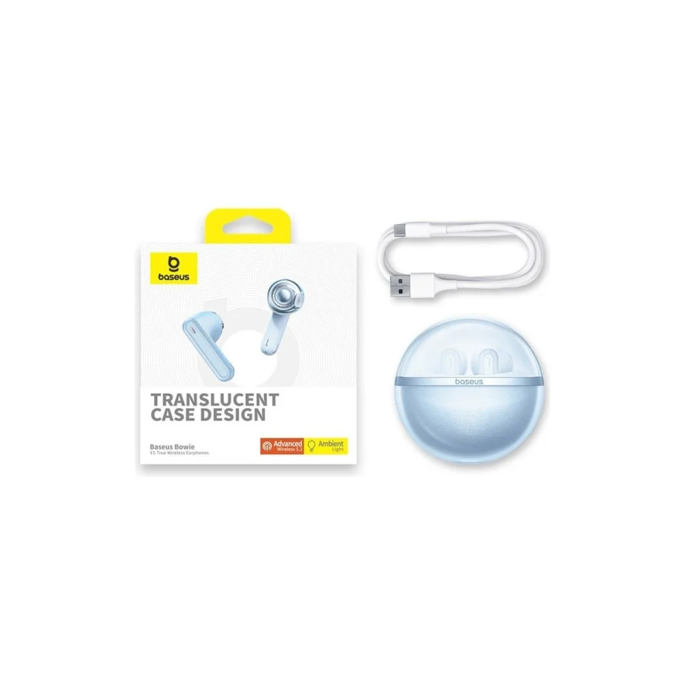 Baseus Bowie E5 TWS Wireless Headphones - Blueeng