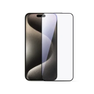 Joyroom JR-MLG0276 2.5D HD Dustproof Tempered Glass with Black Frame for iPhone 15/16eng
