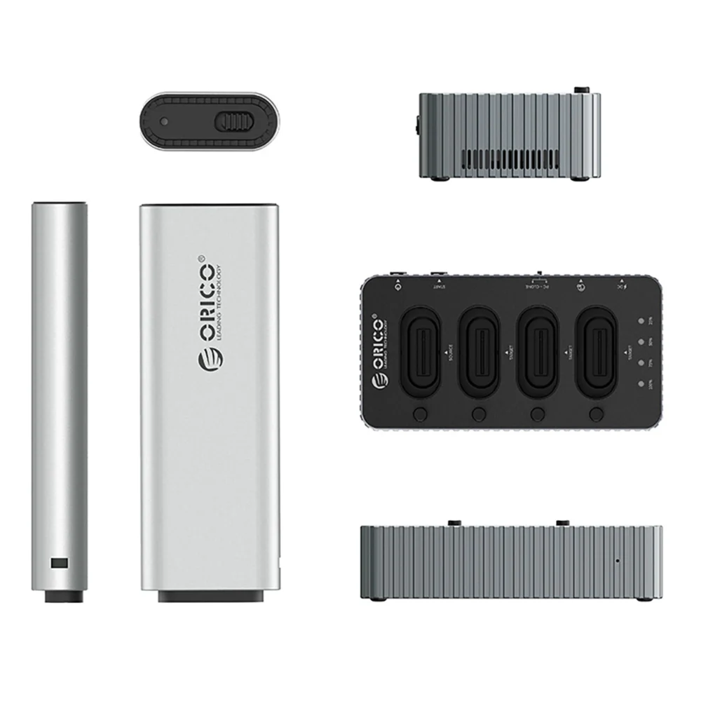 Orico IT48N-C 4-Disk Docking Station with M.2 NVME Clone Function - Grayeng