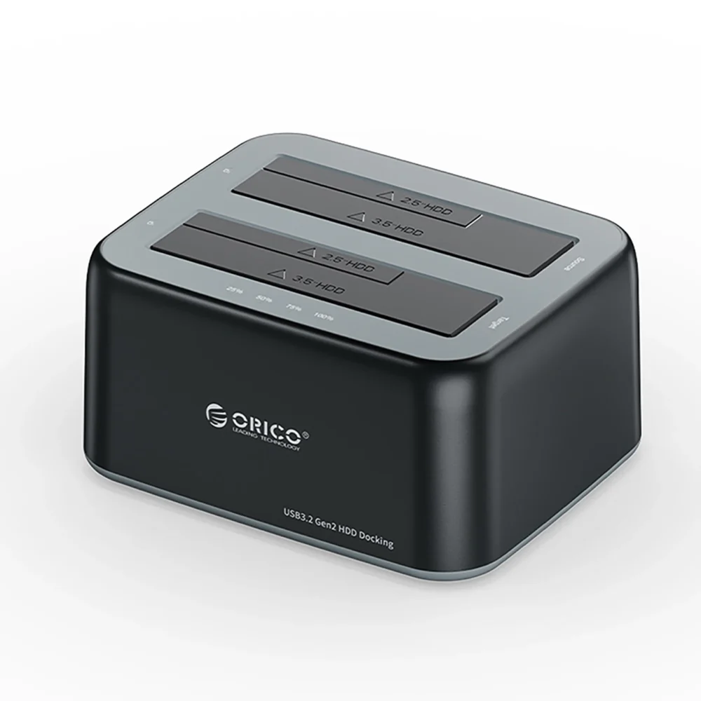 Orico 6829C3 Docking Station for 2 x 2.5"/3.5" SATA HDD/SSD - Blackeng