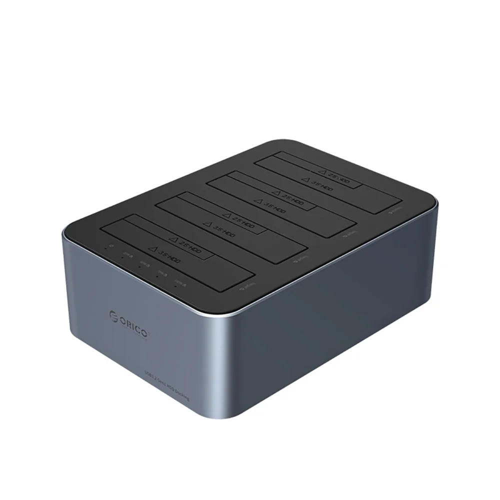 Orico 6646C3-C 4-Drive Docking Station with Offline Clone Function 2.5"/3.5" SATA HDD/SSD - Grayeng