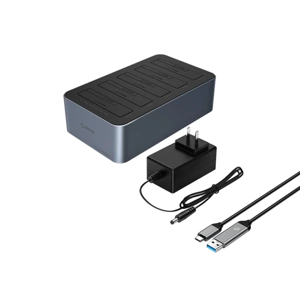 Orico 6656C3-C 5-Bay Docking Station with Offline Clone Function 2.5"/3.5" SATA HDD/SSD - Grayeng