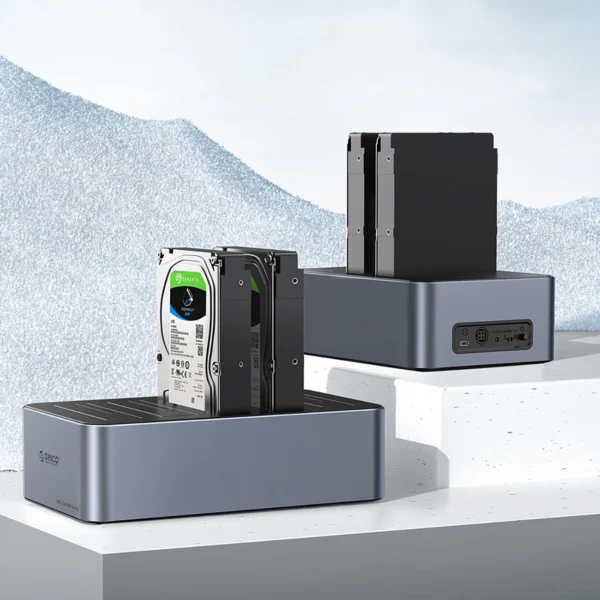Orico 6656C3-C 5-Bay Docking Station with Offline Clone Function 2.5"/3.5" SATA HDD/SSD - Grayeng