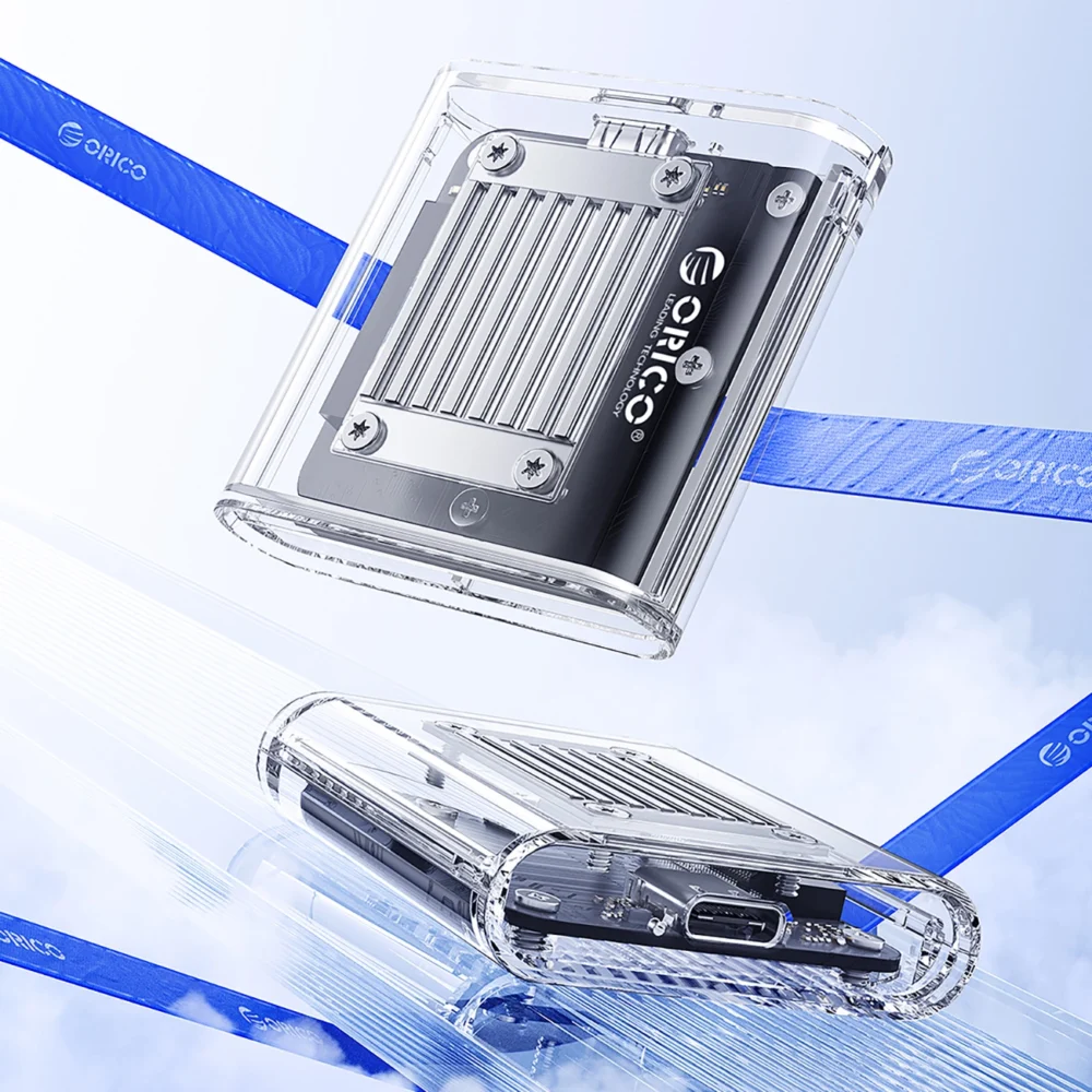 Orico TC20-M2-10G M.2 NVME USB-C 3.2 Disk Caddy - Transparenteng