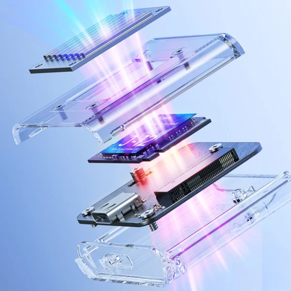 Orico TC20-M2-10G M.2 NVME USB-C 3.2 Disk Caddy - Transparenteng