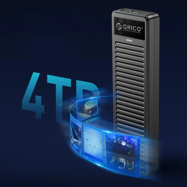 Orico DDM2-C3 M.2 NVME USB-C 3.2 10Gb/s Disk Drive - Grayeng