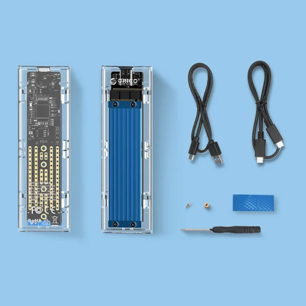 Orico TCM2-C3 M.2 NVME to USB-C 10Gb/s Disk Drive - Blueeng