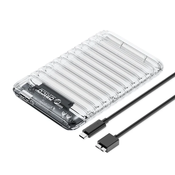 Orico 2139U3-V1 2.5" HDD/SSD USB Micro-B 5Gb/s Disk Drive - Transparenteng