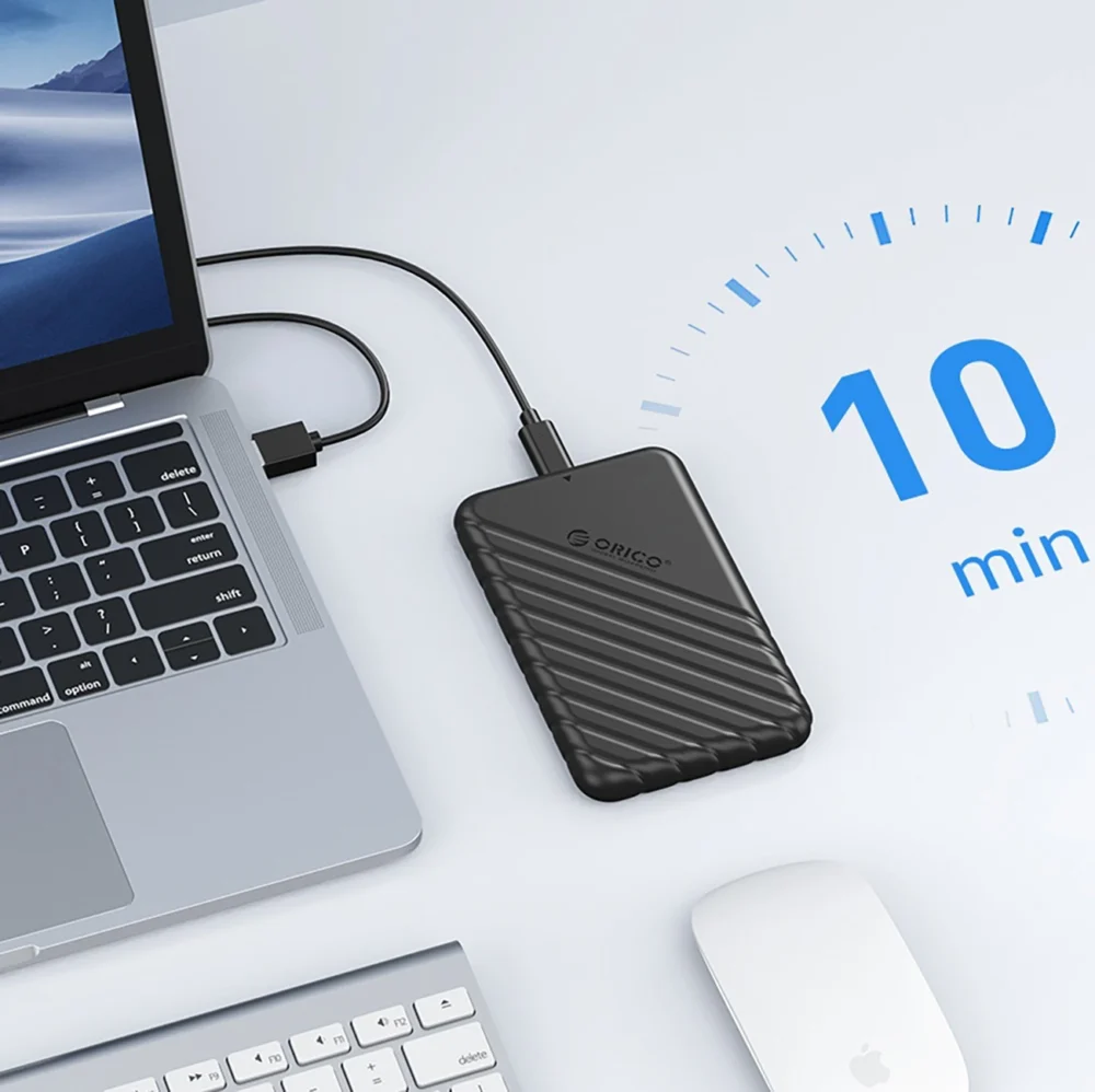 Orico 25PW1C-C3 2.5" HDD/SSD USB-C 3.1 6Gb/s Disk Drive - Blackeng