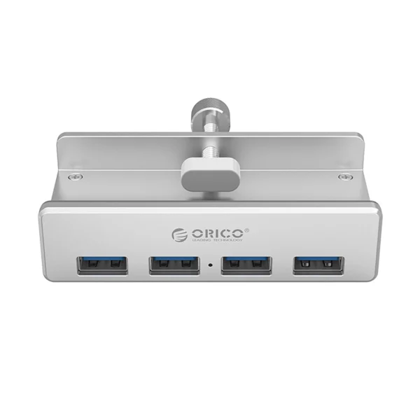 Orico MH4PU Hub Clamp-Mounted 4x USB-A 3.0 - Silvereng