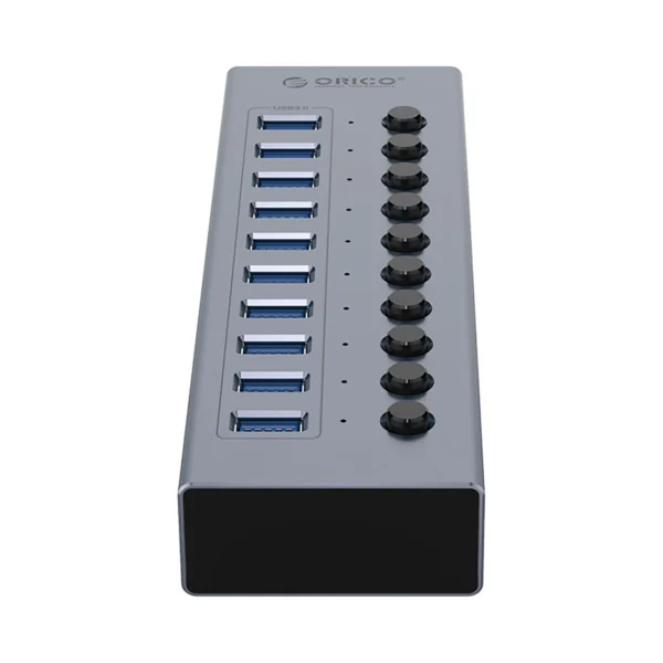 Orico BT2U3-10AB Hub 10x USB-A 3.0 with switches - grayeng