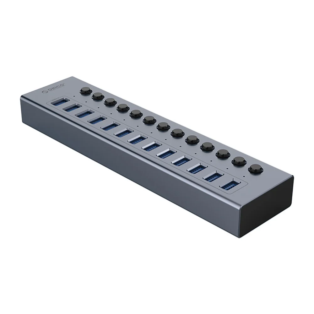 Orico BT2U3-13AB Hub 13x USB-A 3.0 with switches - grayeng