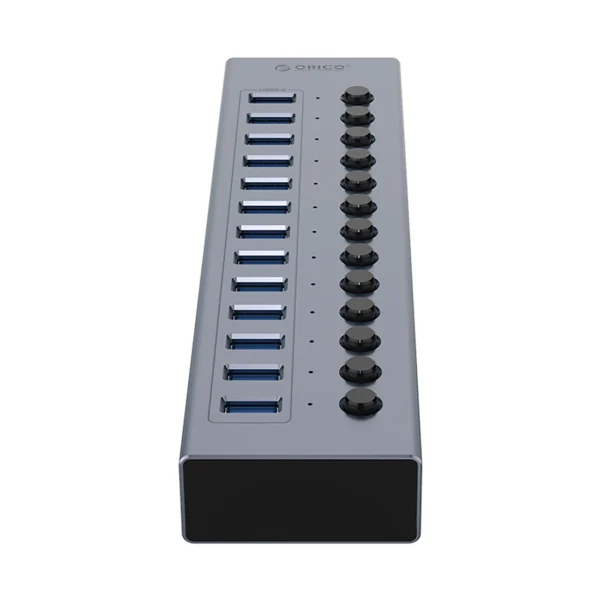 Orico BT2U3-13AB Hub 13x USB-A 3.0 with switches - grayeng