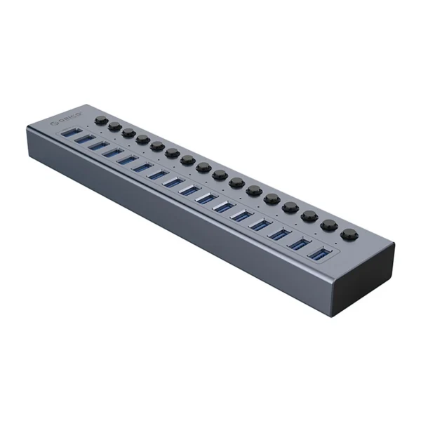 Orico BT2U3-16AB Hub 16x USB-A 3.0 with switches - grayeng
